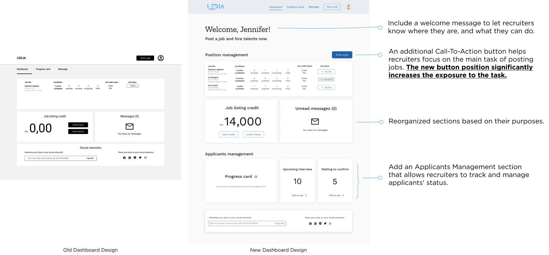 recruiter dashboard